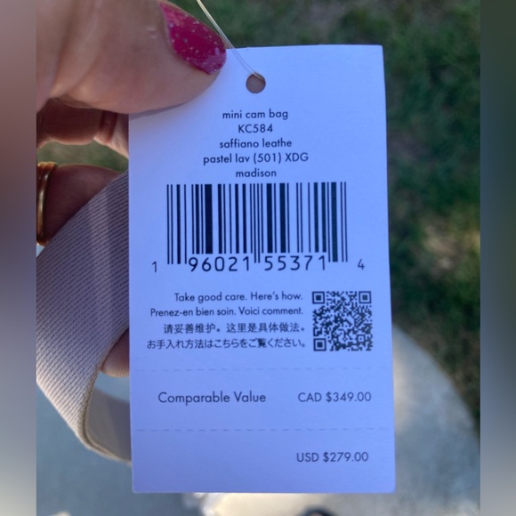 Kate Spade Purple Crossbody Bag with Metallic Logo - Picture 9 of 9